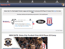 Tablet Screenshot of hammerfutbol.com